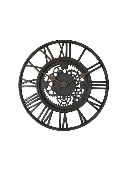 InTheBox Ρολόι Τοίχου Seraz Μεταλλικό Μαύρο 51cm