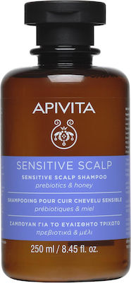 Apivita Sensitive Scalp Prebiotics & Honey Shampoos for Fragile, Αντι-Θραύση Hair 250ml