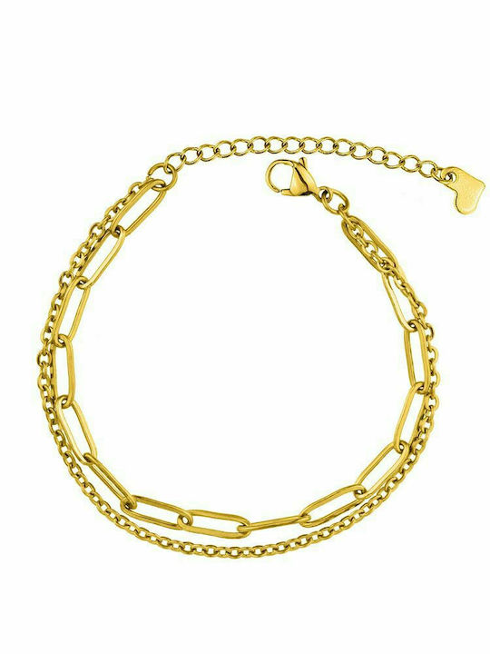 Stainless Steel Bracelet Gold Plated AA29534