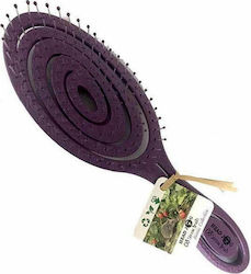 Head Jog 08 Straw Brush Blackberry Brush Hair for Detangling Purple