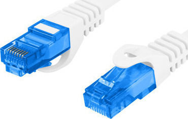 Lanberg S/FTP Cat.6a (Gigabit) Καλώδιο Δικτύου Ethernet 10m Λευκό