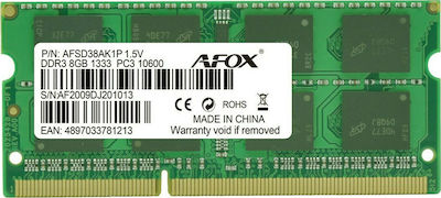 Afox 8GB DDR3 RAM with 1333 Speed for Laptop