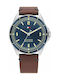 Tommy Hilfiger Maverick Watch Battery with Brown Leather Strap