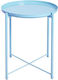 Round Side Table Blue L42xW42xH53cm