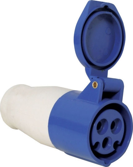 Lalizas Trailer Electrical Connector Female fuse with safety cap 16A 220-240V Blue