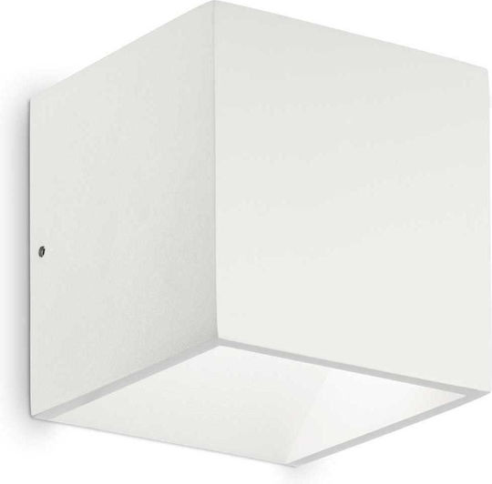 Ideal Lux Wall-Mounted Outdoor Spot Light LED IP44 8.5W with Warm White Light Double Beam 10x10x10εκ.