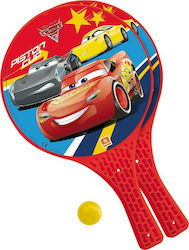 Mondo Cars 3 Kids Beach Rackets Set of Red Rackets