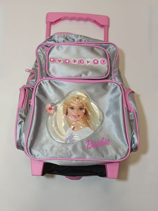 PAXOS Barbie kindergarten geanta troler argint