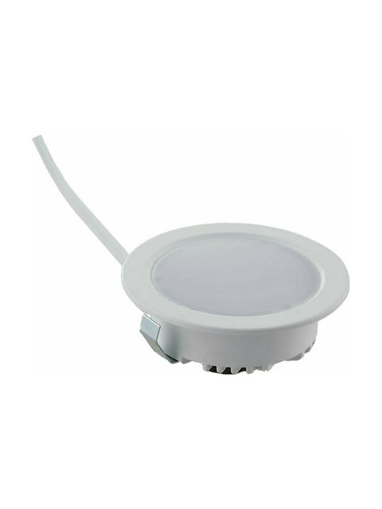 Fan Europe Nemo-65 Round Metallic Ceiling Spot with Built-in LED and Natural White Light White