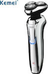 Kemei USB KM-7935 Rechargeable Face Electric Shaver Silver