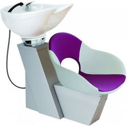 Agv Group Chester Omnia Chiuvetă Staționară Cu Scaun Violet Din Piele Sintetică L120xL64xÎ34cm