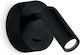 Ideal Lux Bean Round Ap Classic Lamp Wall with Integrated LED and Warm White Light Black 7x8.5x7cm