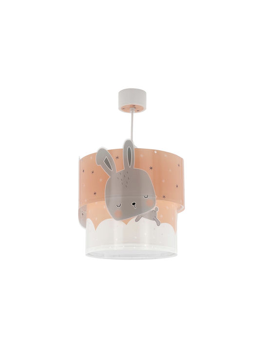 Ango Bunny 61152 Single Bulb Kids Lighting Pendant of Plastic 23W with Drive Size E27 Sommon 25x25cm