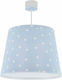 Ango Kids Plastic Single Ceiling Light E27 Starlight Blue 23W 25cm