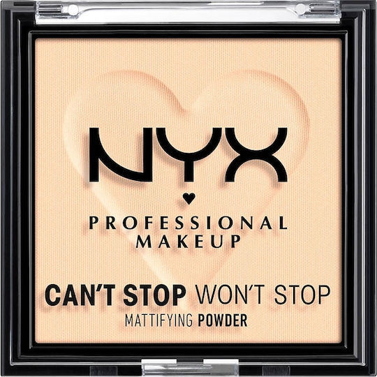 NYX Professional Makeup Can't Stop Won't Stop Matte Powder Powder 01 Fair 6gr