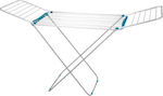 Cyclops Lady Aluminum Folding Floor Clothes Drying Rack with Hanging Length 18m