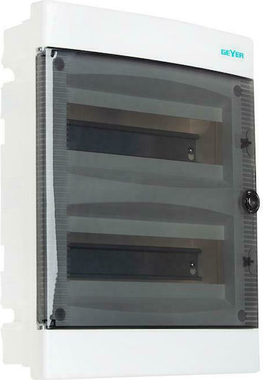 Geyer Walled 12-Elements Fuse Box with 2 Rows W260xH357xD70mm