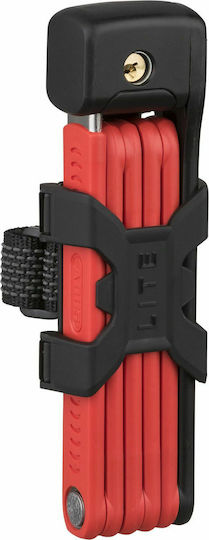 Abus Bordo Lite 6055K/85 RD SH Bicycle Folding Lock with Key Red