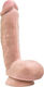 Dr. Skin Glide Self Lubricating Ρεαλιστικό Dildo με Όρχεις και Βεντούζα Vanilla 22cm