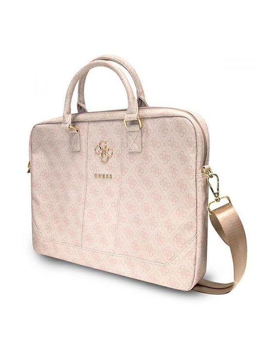 Guess Uptown Tasche Fall für Laptop 16" in Rosa Farbe