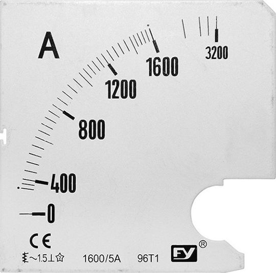 Adeleq Semnalizare Clădiri Industriale Plăci indicatoare pentru ampermetre 1600/5A 11-416007