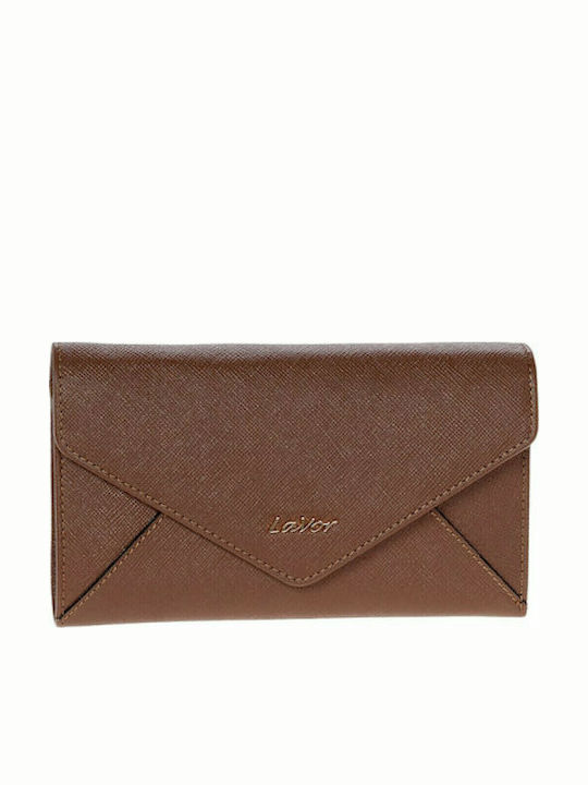 Large Leather Women's Wallet Classic with RFID Taupe