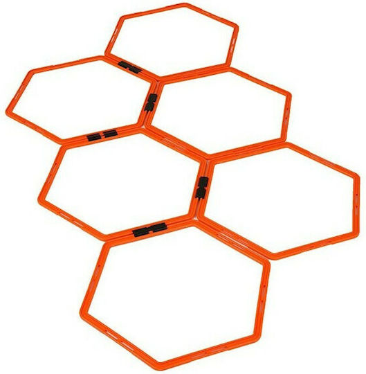 Yakimasport Hexa Hoops Combined Coordination Wheels 6τμχ in Orange Color