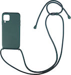 Sonique Carryhang Umschlag Rückseite Silikon 0.5mm Dark Green (Galaxy A12)