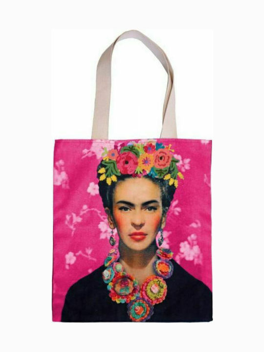 Synchronia Frida Kahlo Cotton Shopping Bag in F...