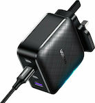 Ugreen Charger Without Cable with USB-A Port and 3 USB-C Ports 65W Power Delivery / Quick Charge 2.0 / Quick Charge 3.0 / Quick Charge 4+ / Quick Charge 4.0 Blacks (CD224)