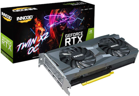 Inno 3D GeForce RTX 3060 Ti 8GB GDDR6 Twin X2 OC LHR Κάρτα Γραφικών