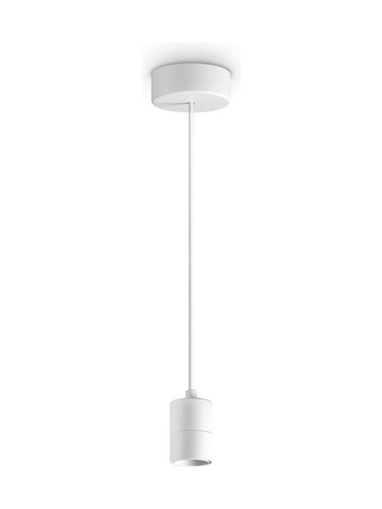 Ideal Lux Set Up Msp Μοντέρνο Κρεμαστό Φωτιστικό Ανάρτηση με Ντουί E27 σε Λευκό Χρώμα