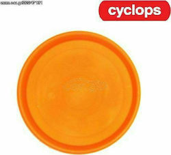 Cyclops 003201100 Round Plate Pot Orange 21x21cm