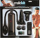 Seven Creations Male Mens Kit Multiple Sensation Пенис помпа с вибрация Черен