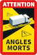 Lampa Truck Signage Plate Warning Sign for Blind Spots Sticker 170 x 250 mm