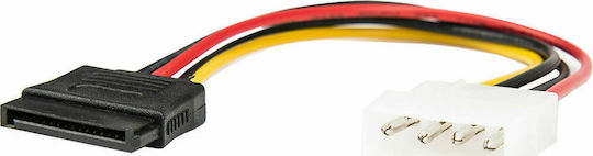 Lancom 15-Pin Sata - 4-Pin Molex Cable 0.15m Πολύχρωμο C402-01