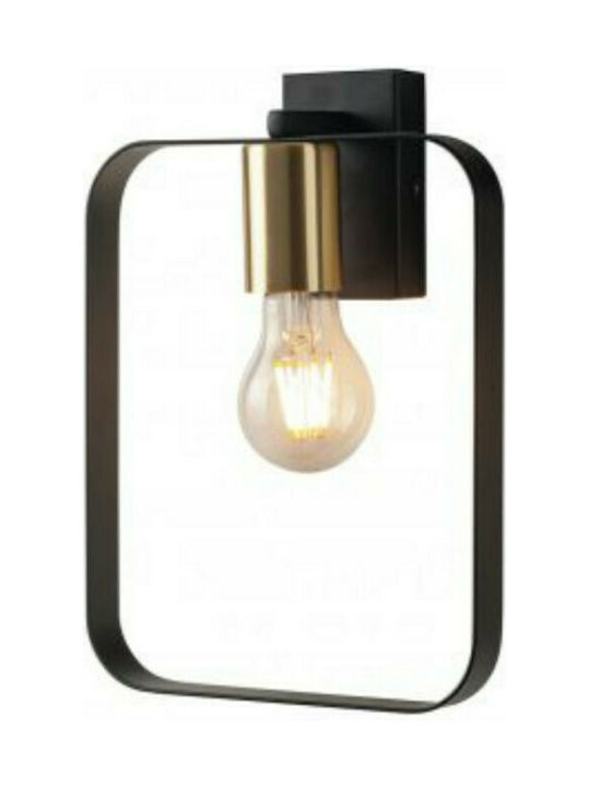 Fan Europe Wall light Modern Lamp Wall with Socket E27 Black 19.5x19.5cm