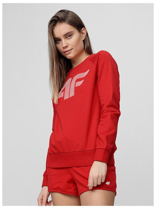 4F Women's Sweatshirt Red NOSH4-BLD001-62S