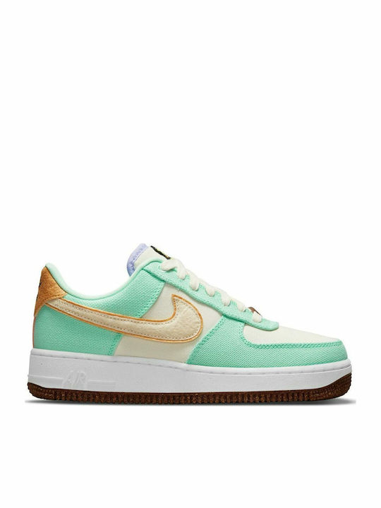 Air Force 1 '07 LX Sneakers Green Glow / Coconut Milk / Metallic Gold