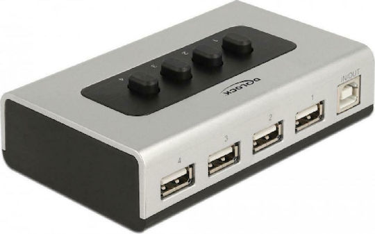 DeLock 87762 KVM & Data Switch με USB 2.0 / USB-B