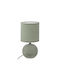 Atmosphera Timéo Metal Table Lamp for E14 Socket with Green Shade and Base