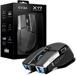 EVGA X17 RGB Gaming Gaming Maus 16000 DPI Gray