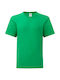Kids T-shirt Short Sleeve Green 0610230