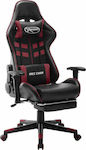 vidaXL 20517 Gaming Chair with Adjustable Arms and Footrest Black/Burgundy