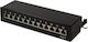 LogiLink Patch Panel Shielded για Rack 1U 12 Θυρών cat6 Μαύρο