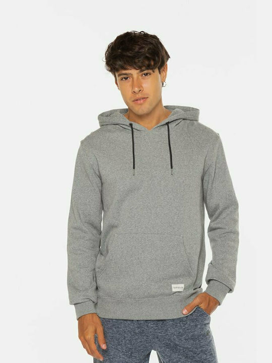 Quiksilver Hanorac pentru bărbați cu glugă și buzunare Heather Grey