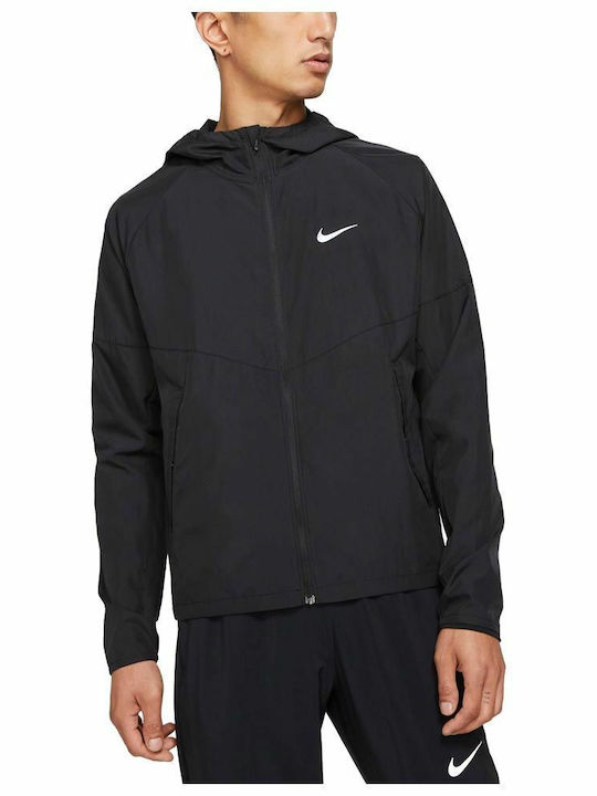 Nike Repel Miler Спортно Яке Черно Nike Repel Miler Спортно Яке Черно