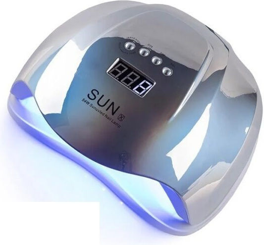 Sun X Nail Polish Curing Lamp UV / LED 54W Silver