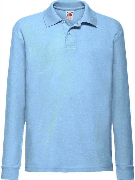 Fruit of the Loom Kids' Polo Long Sleeve Light ...