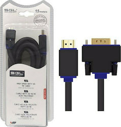 SGL HDMI 1.3 HDMI-Stecker - VGA-Stecker 1.5m Schwarz (200411)